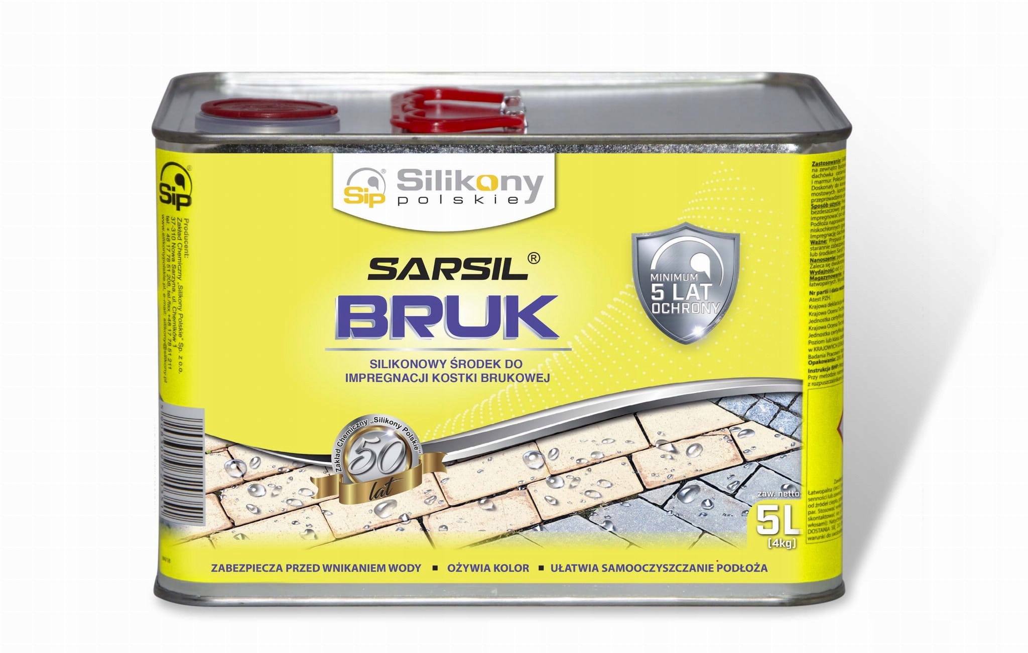 Impregnat silikonowy Sarsil Bruk 5L