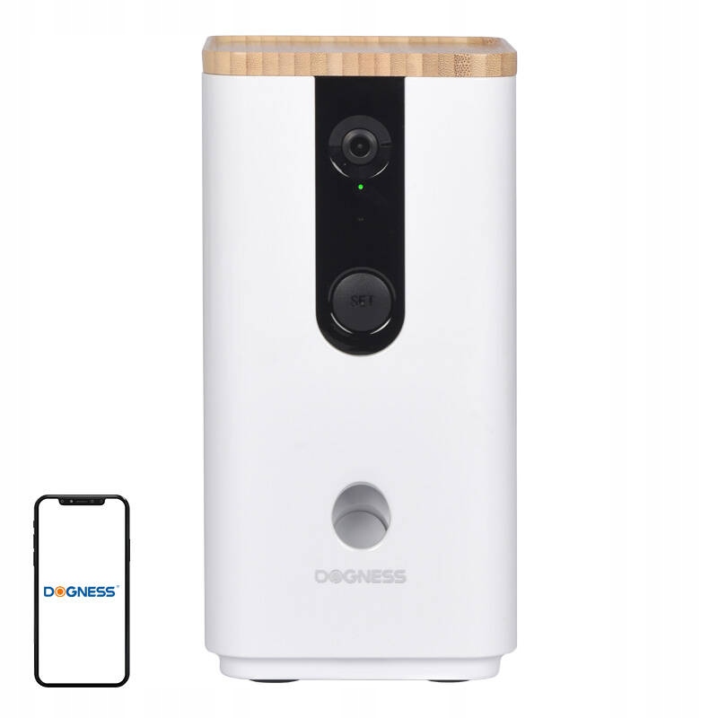 Inteligentní podavač Dogness T03 Hd kamera Svačina pro psa Bílá