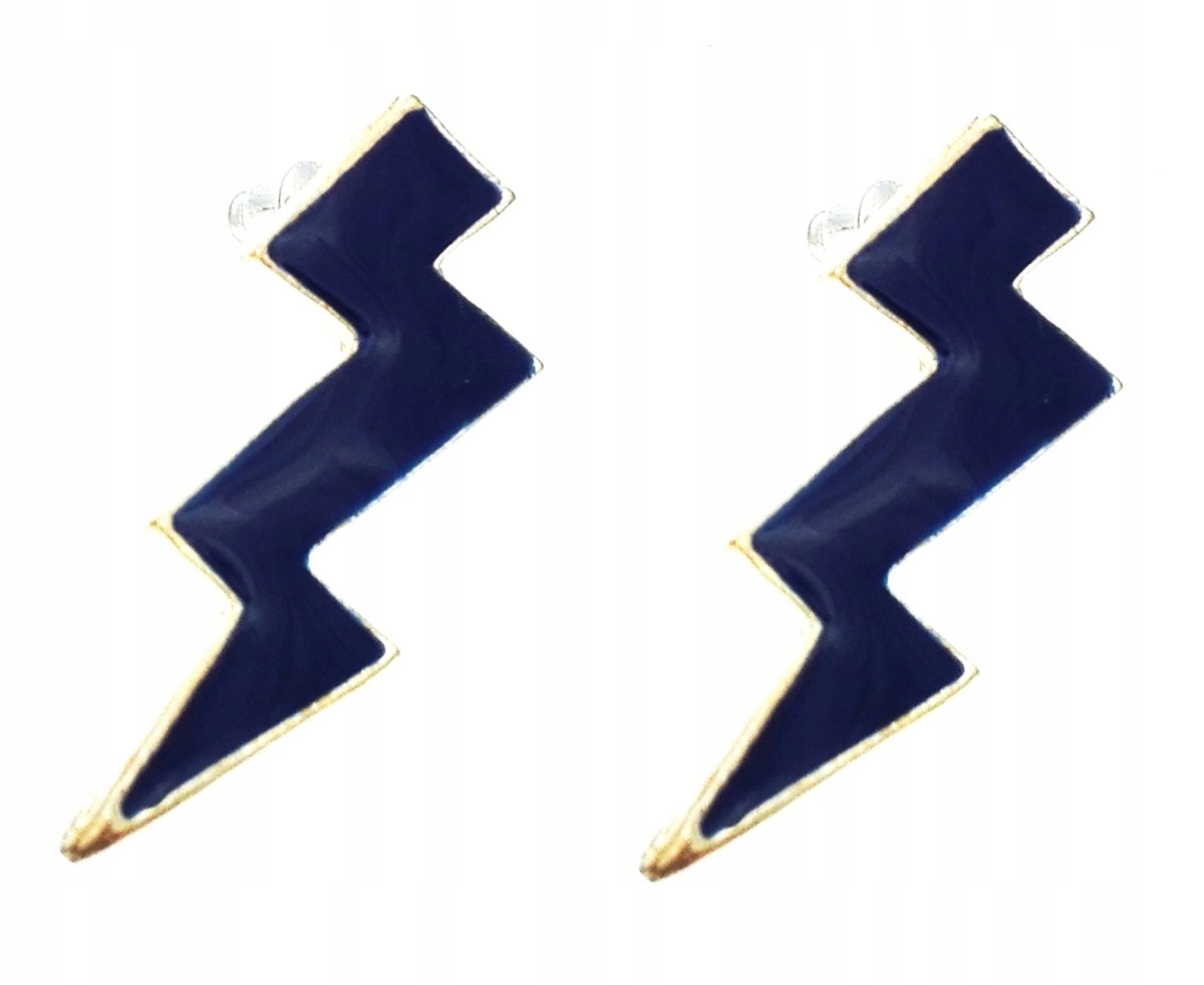 

Kolczyki błyskawice ciemnoniebieskie