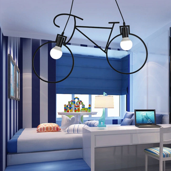 LAMPA WISZĄCA DO POKOJU DZIECIĘCEGO ROWER CZARNA APP216 Marka TOOLIGHT