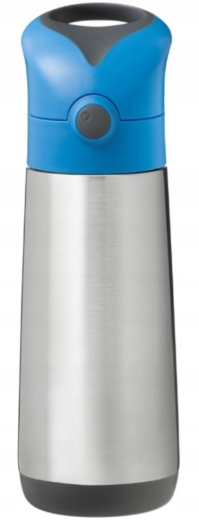 B.box Bidon termiczny termobutelka ze słomką Blue Slate 350 ml
