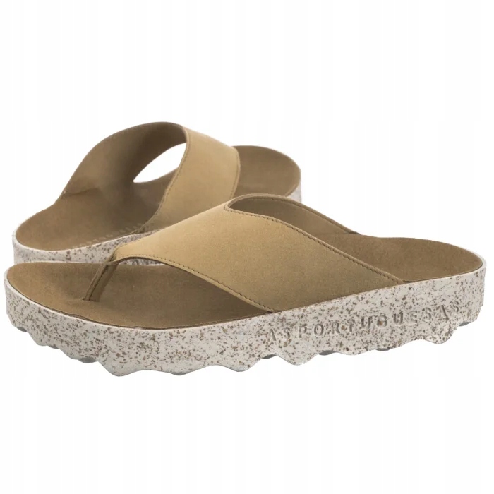 Letní boty Japonky Asportuguesas Cami L Eco Sued P018223002 Béžové