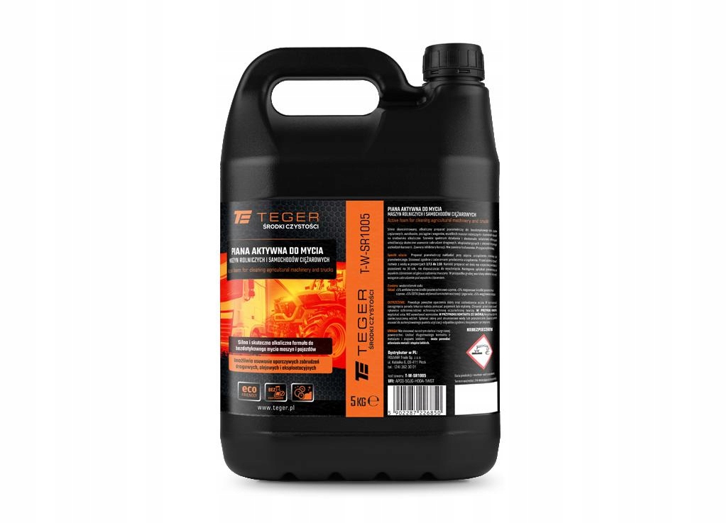 Piana aktywna do mycia maszyn rolniczych i samochodów ciężarowych 5 Kg Te