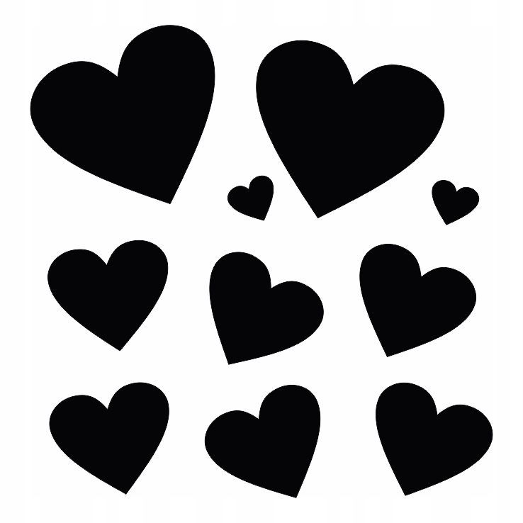 

Naklejki Serca arkusz samoprzylepne naklejki serce