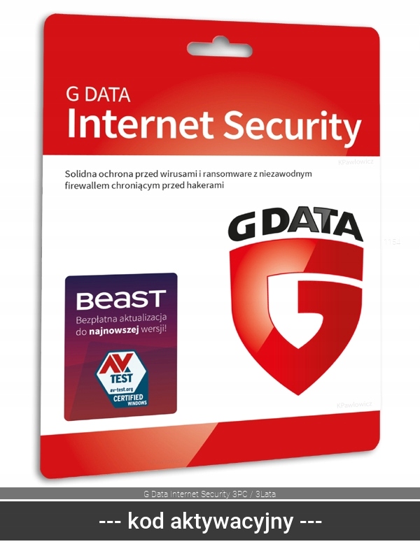 G Data Internet Security 3PC / 3Lata