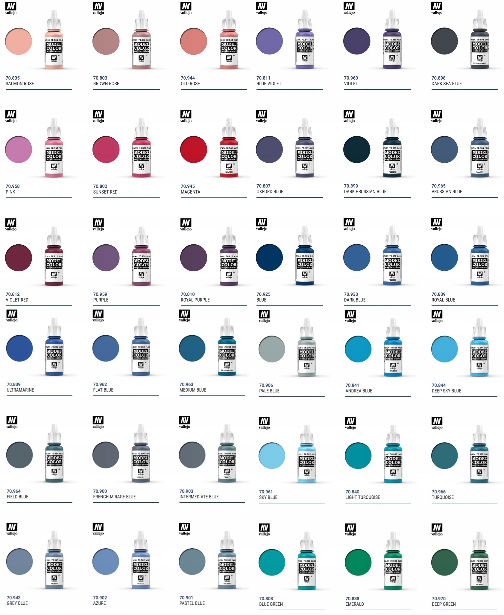 Vallejo Model Color 70.893 US DARK GREEN 17 ml Rodzaj akrylowe