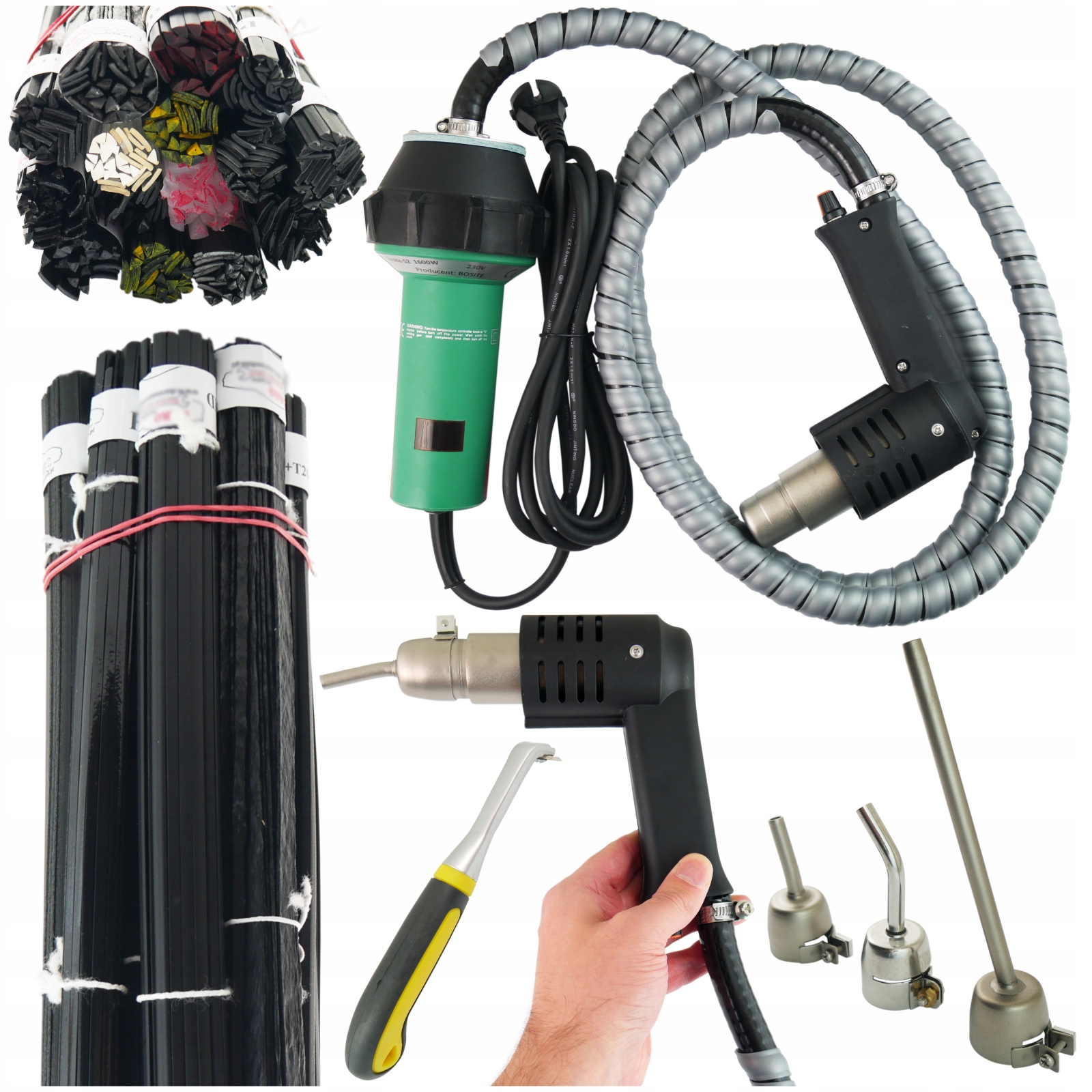 Svařovací stroj pro automobily Bosite S2 Spoiwa 15x100g s dlouhou krátkou šikmou tryskou