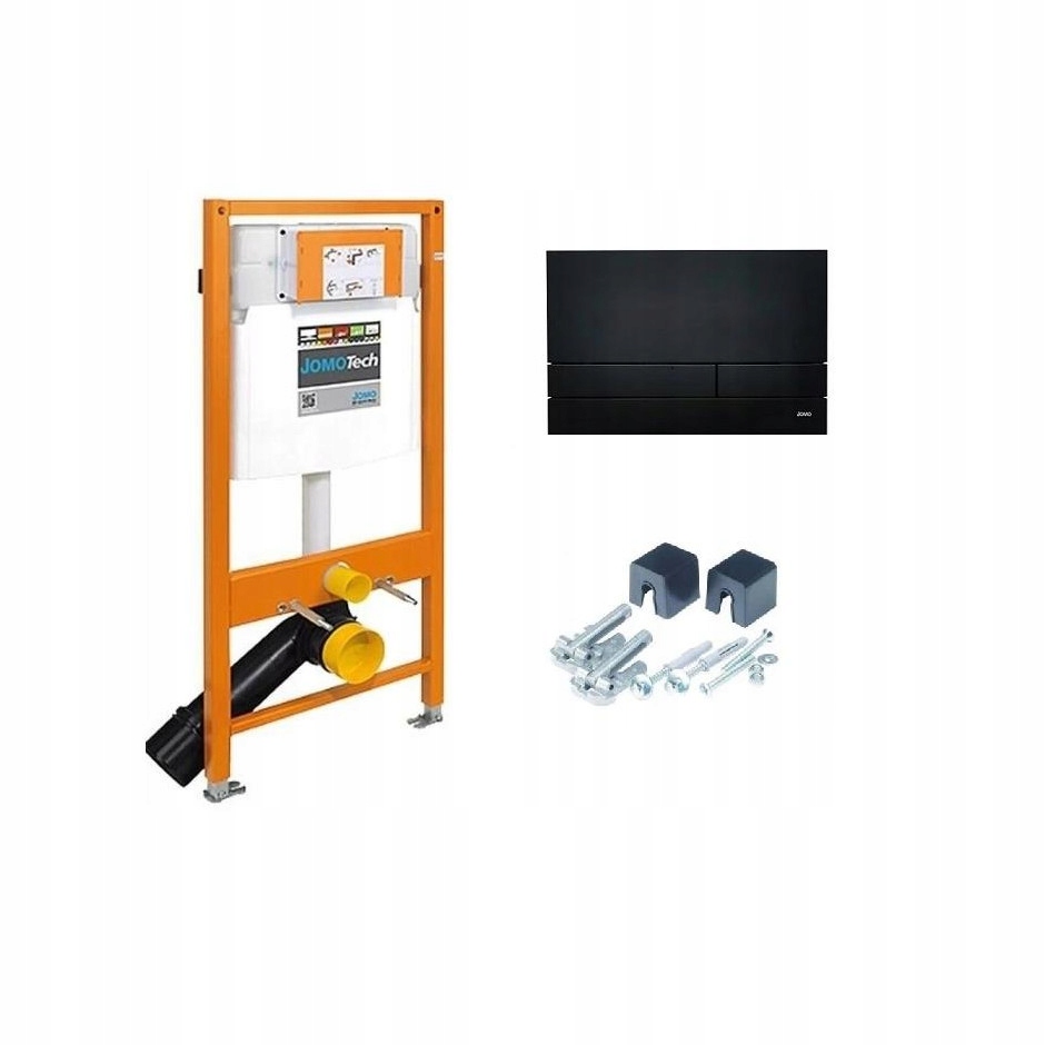 Zestaw podtynkowy WC Werit 3w1 Przycisk Exclusive Czarny Mat