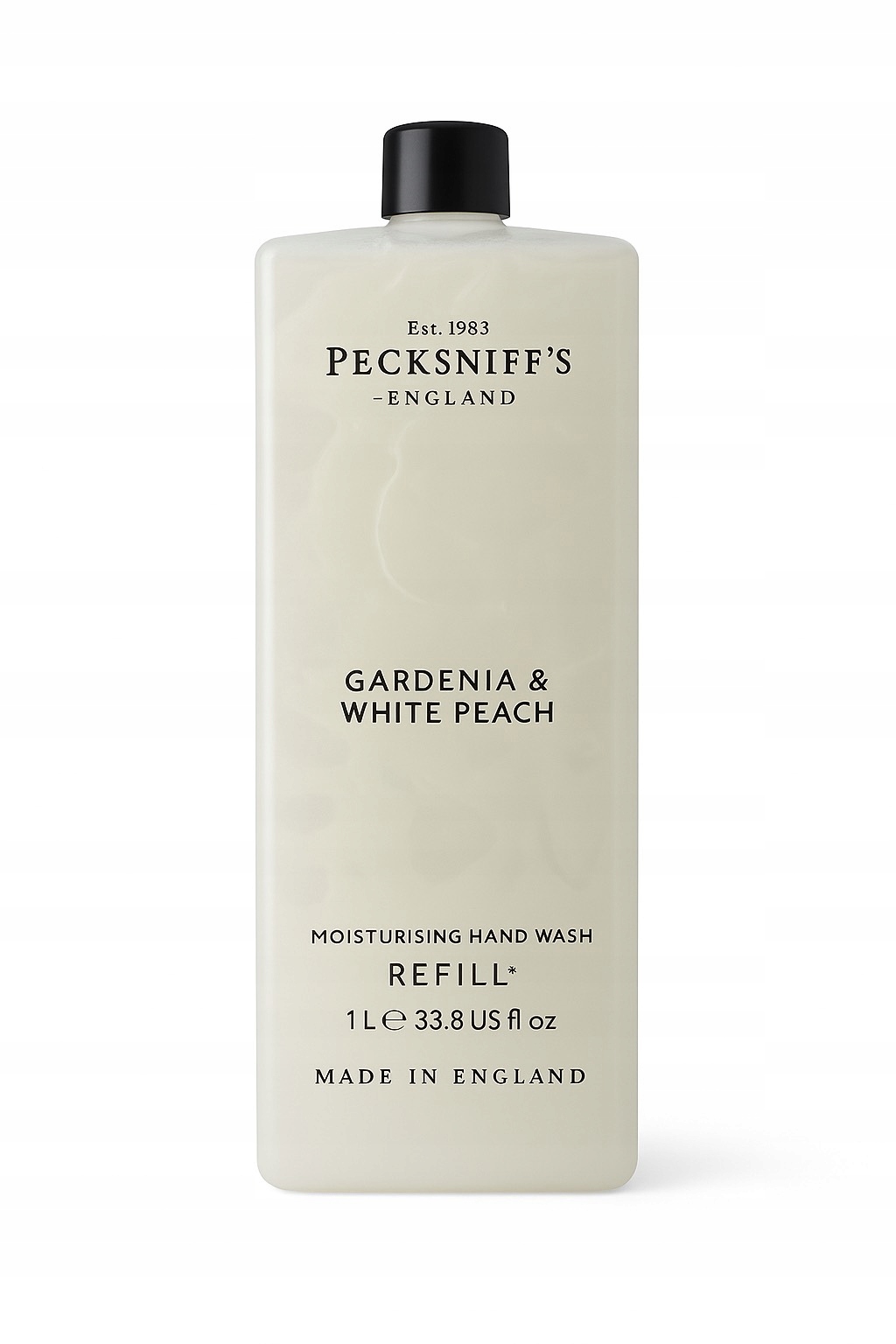 Pecksniffs Gardenia White Peach mýdlo na ruce Zapas 1000ml