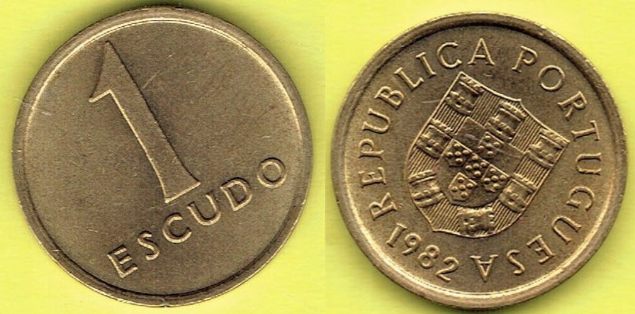 PORTUGALIA 1 ESCUDO 1982 r.