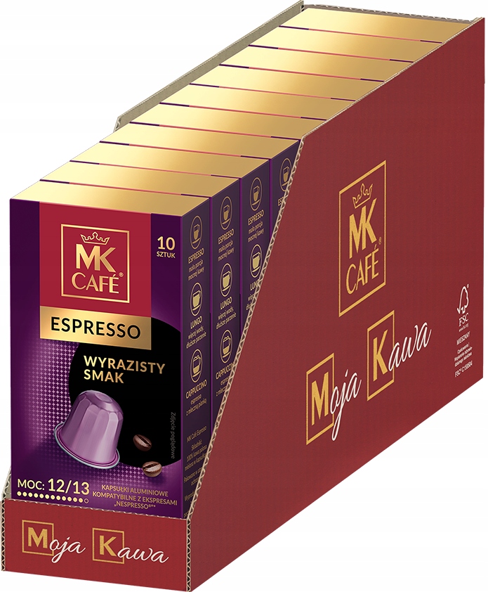 Levně Sada kapslí pro kávovar Nespresso Mk Cafe Espresso 100 kusů