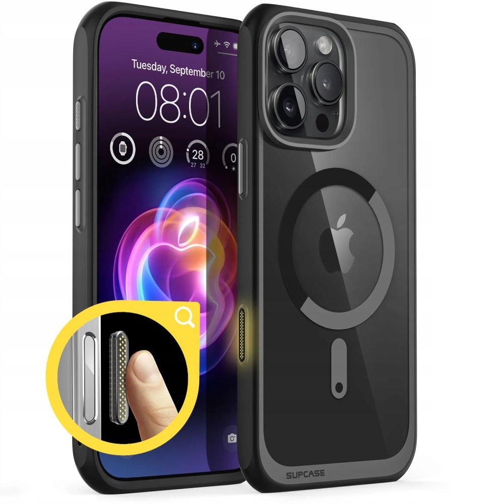 Plecki Supcase do Apple iPhone 16 Pro Max czarny