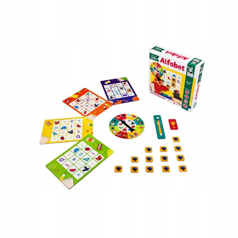 Gra edukacyjna Alfabet Smart Bingo nauka liter Nazwa Smart Bingo Alfabet