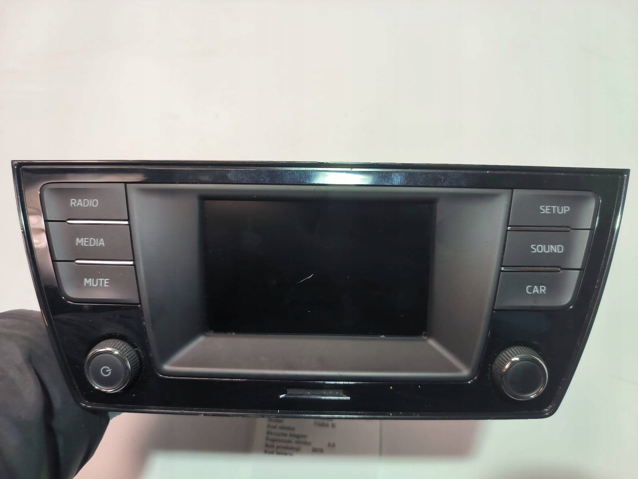 RADIO 6V0035867E SKODA FABIA III