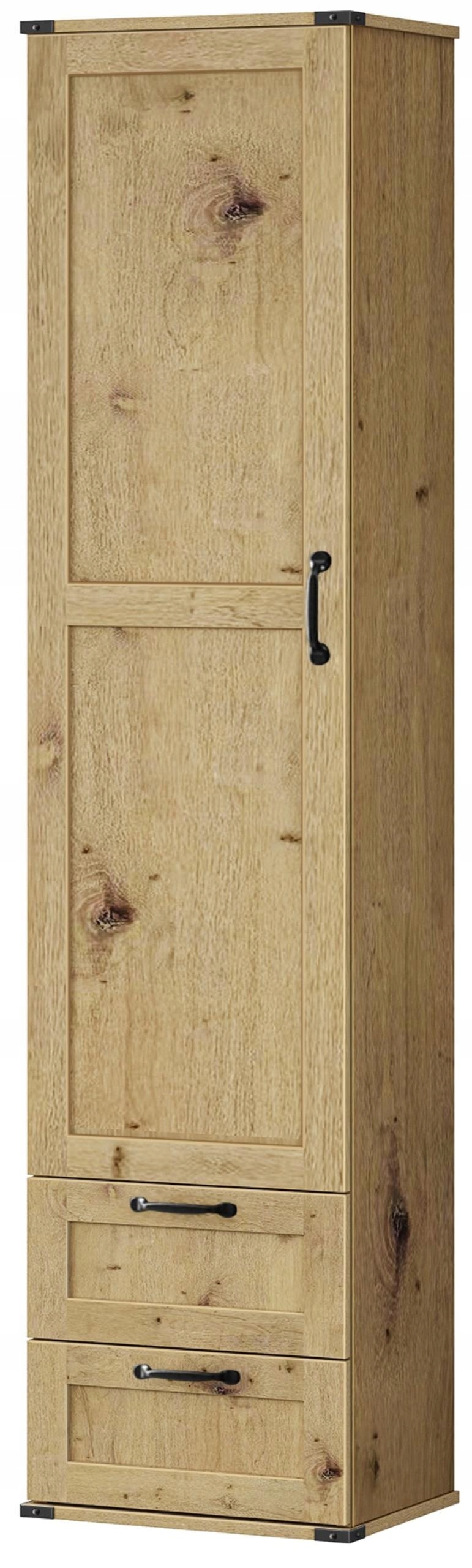 Stojanový uzamykatelný regál skříň artisan, zásuvky, police, šatní skříň na oblečení