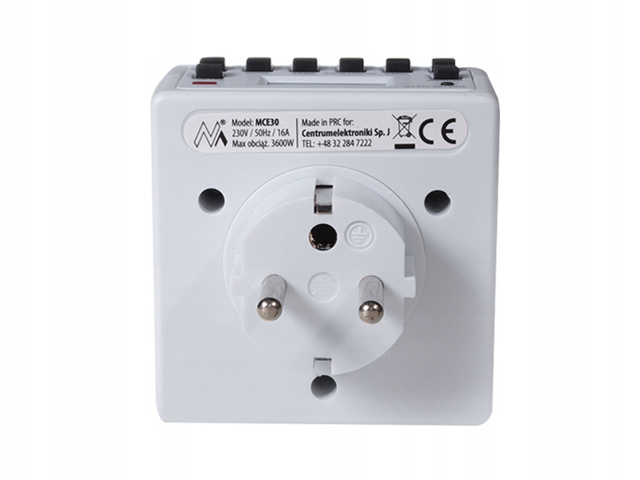 TIMER WYLACZNIK WLACZNIK CZASOWY PROGRAMATOR 3600W Rodzaj programator czasowy