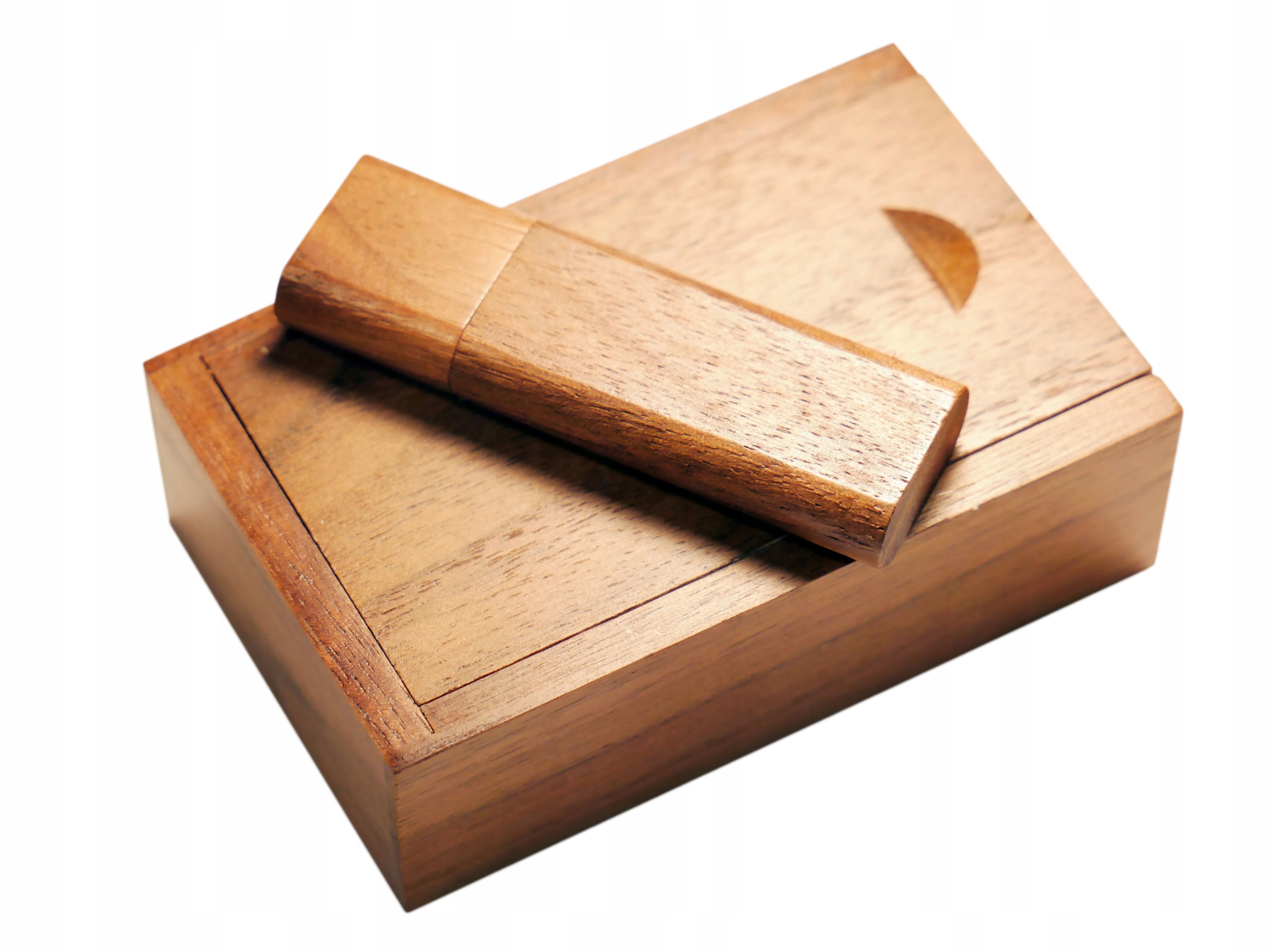 PENDRIVE USB 32GB 3.0 DREWNIANY CIEMNY+PUDEŁKO Marka inna