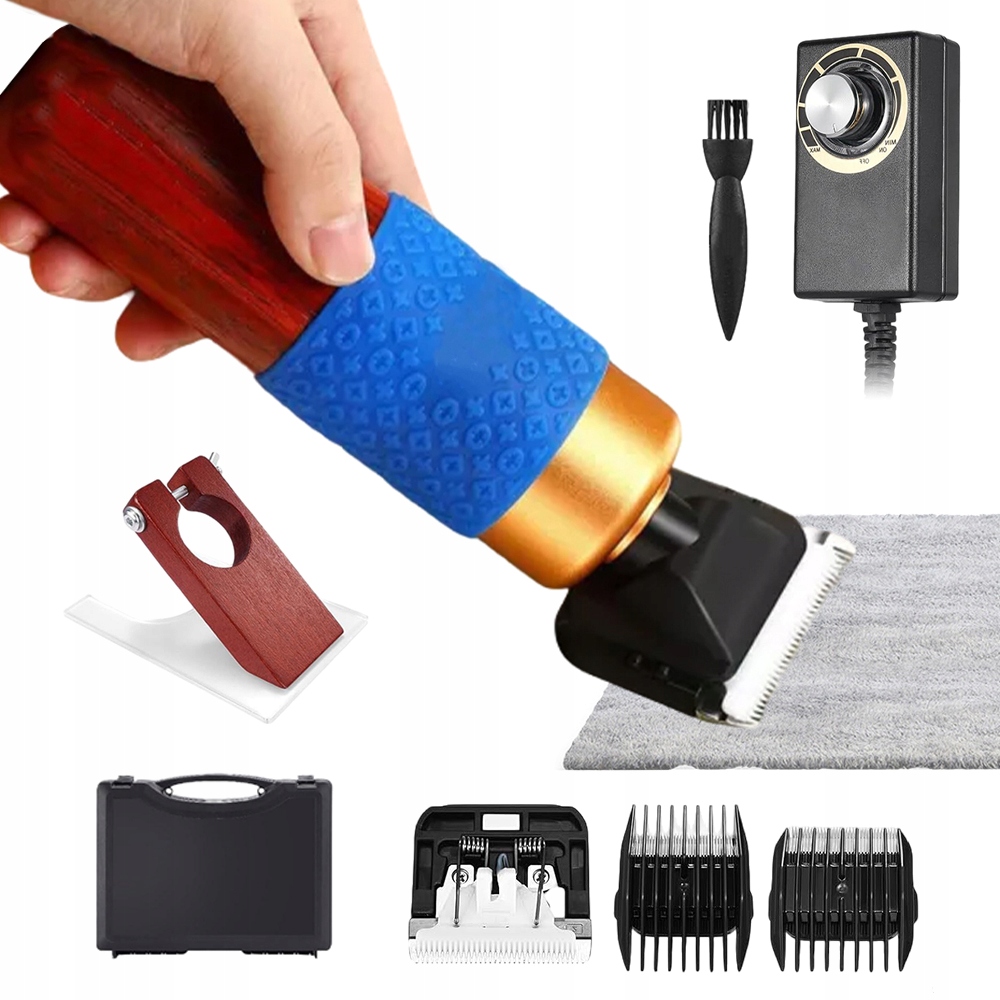 Zastřihovač Koberců 200 W, Silný, Se 2 Čepelemi A Regulací Rychlosti Pro Stříhání