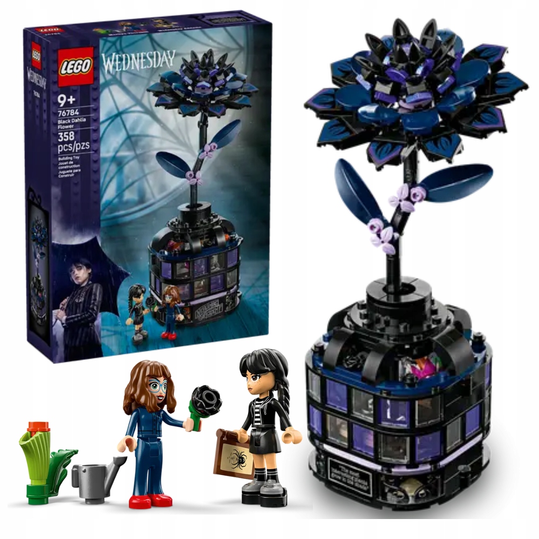 Lego Wednesday 76784 Květ černé jiřiny Květina Květináč