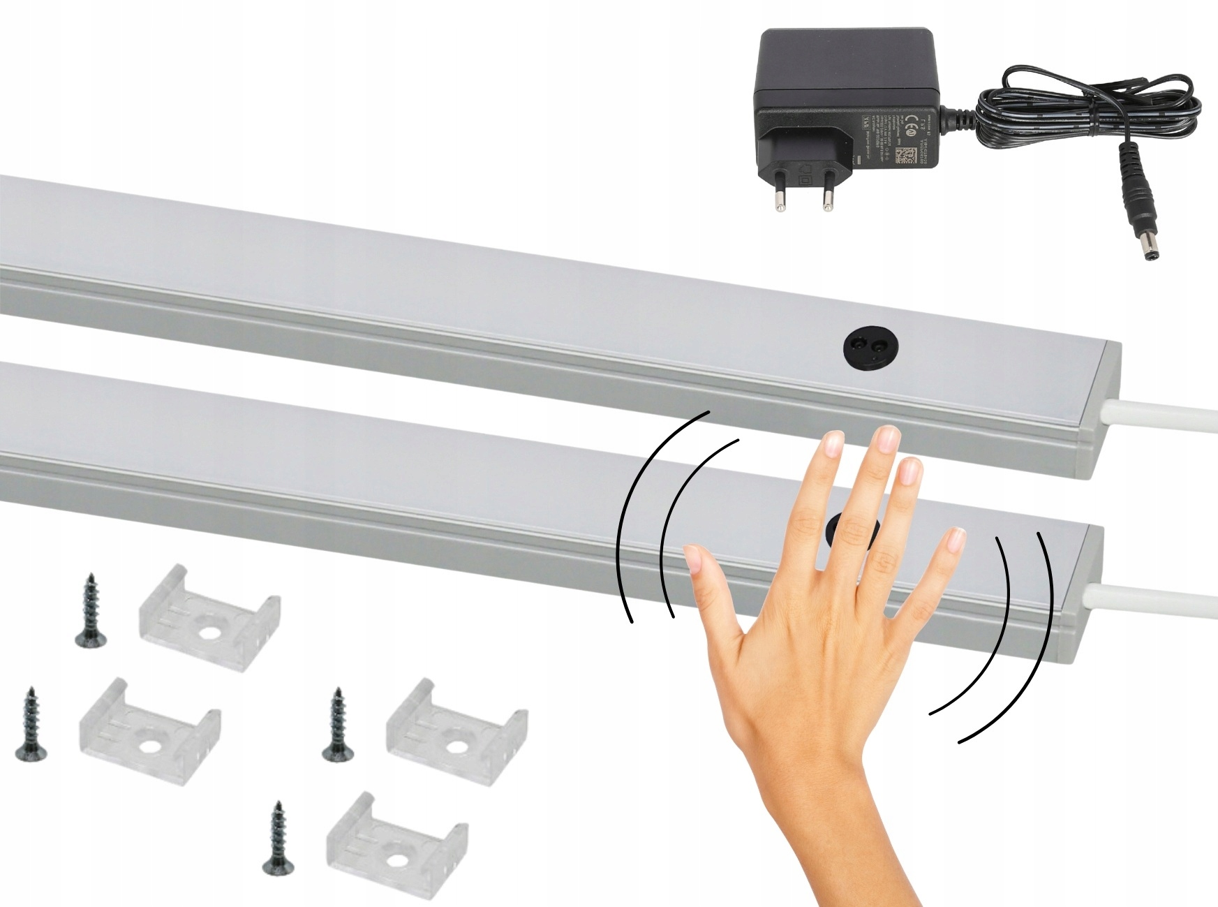 Led podskříňkové osvětlení do kuchyně pracovní desky 2x 40 cm Bezdotykové