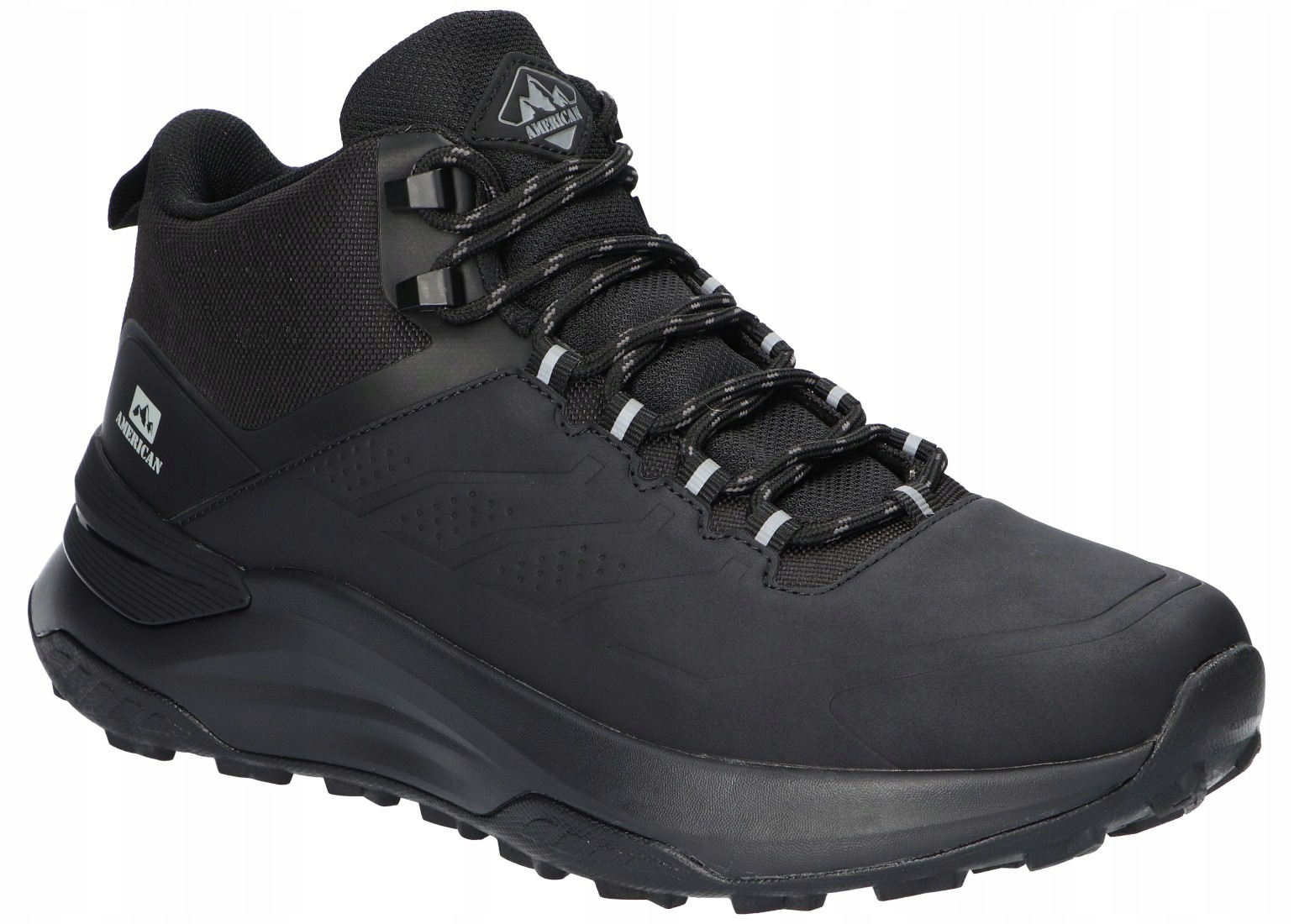 American Club RH163 Originální Trekové Boty Trapery Zimní Pánské Boty Blk 41