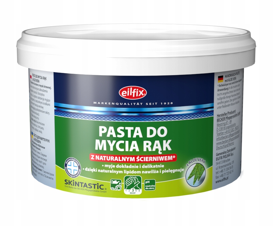 

Pasta do mycia rąk z aloesem Eilfix 500ml