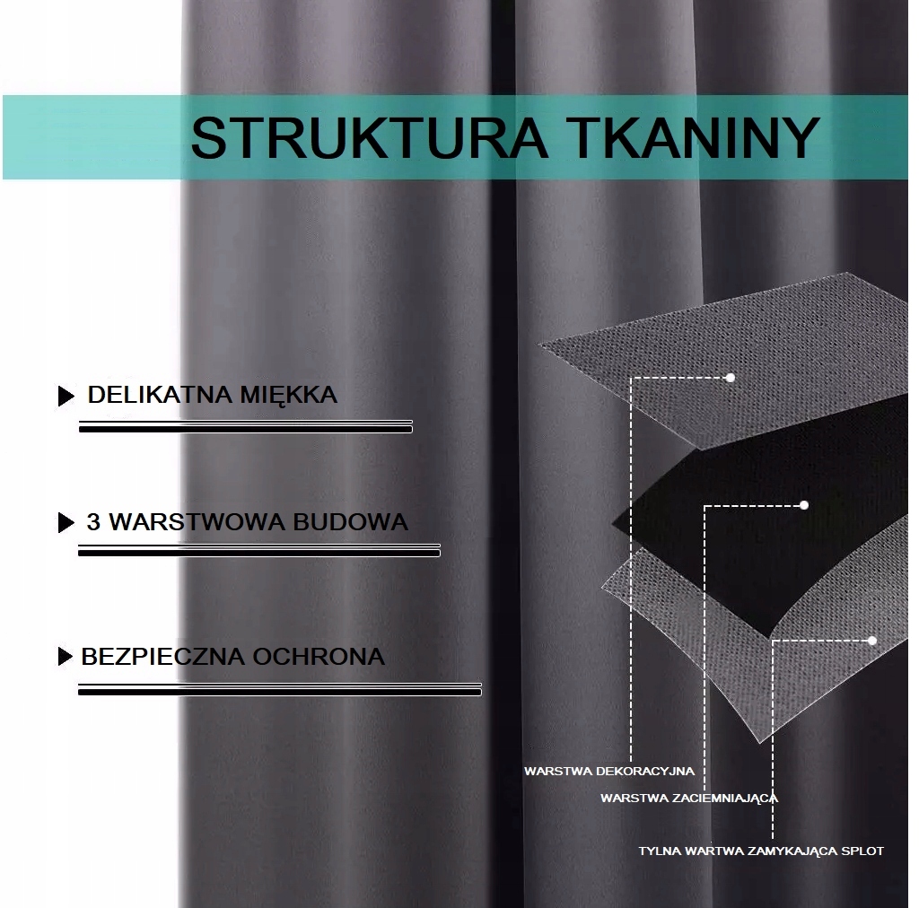 POSZEWKA NA PODUSZKĘ BLACKOUT 40x40 JASIEK KOLOR Długość (cm) 40 cm