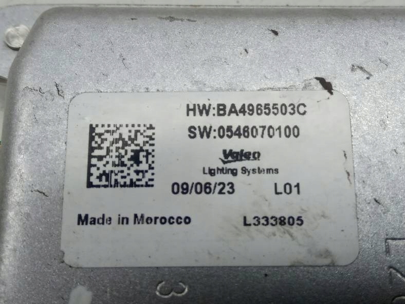module lighting BA4965503C 0546070100 Citroen C3 III (2016-2024)