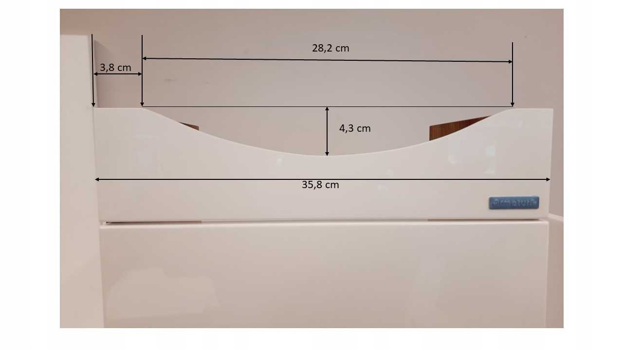 Szafka stojąca Quatro pod umywalkę 40 cm Wykończenie matowe