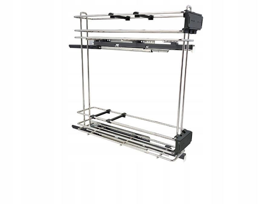 Cargo Fbm chróm, 2 police, Hettich plný výsuv, tichý Bočný uzáver, 15 cm, Pravá