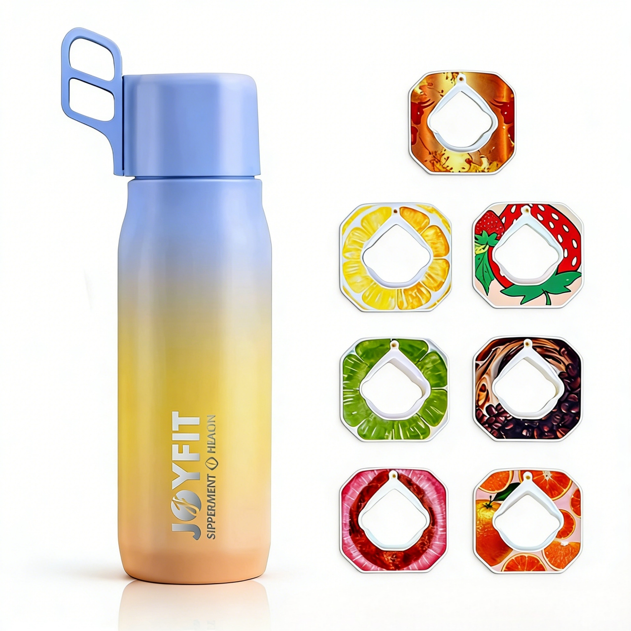 Chutná Láhev na vodu 550 ml se 7 kapslemi – bez cukru a kalorií