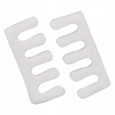Separatory do pedicure piankowe 30 par białe