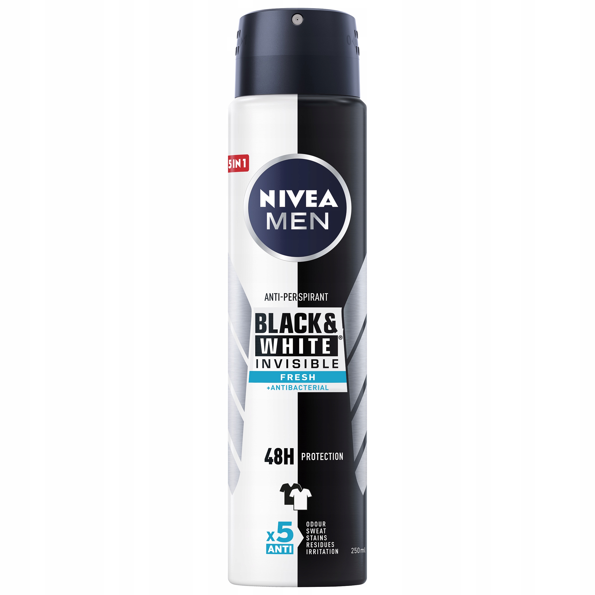 NIVEA MEN BLACK & WHITE INVISIBLE FRESH ANTYPERSPIRANT W SPRAYU 250 ML