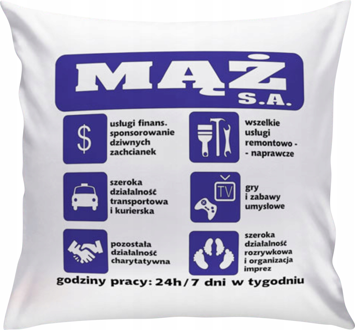 

Poduszka Dzień Chłopaka Mężczyzny Męża W12