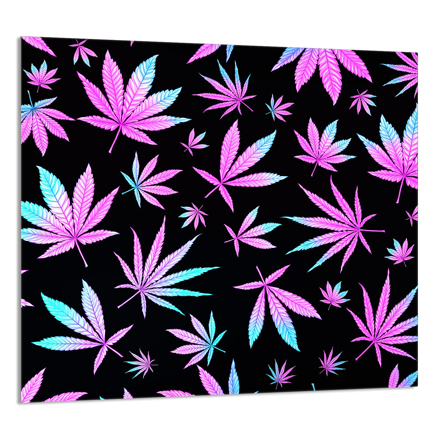 Skleněný Panel Do Kuchyně 65x60 Listy Tvrzené Sklo