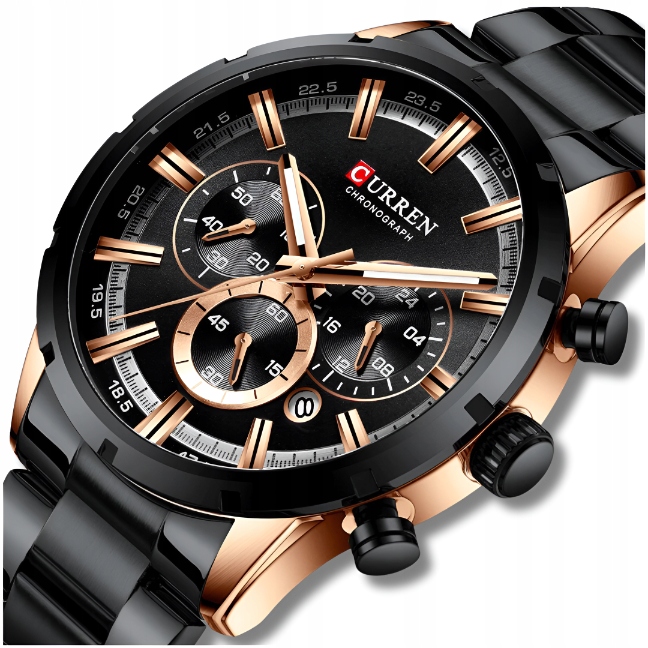 Pánské Hodinky Curren Klasické Elegantní Chronograf Datumovka 5 Barev