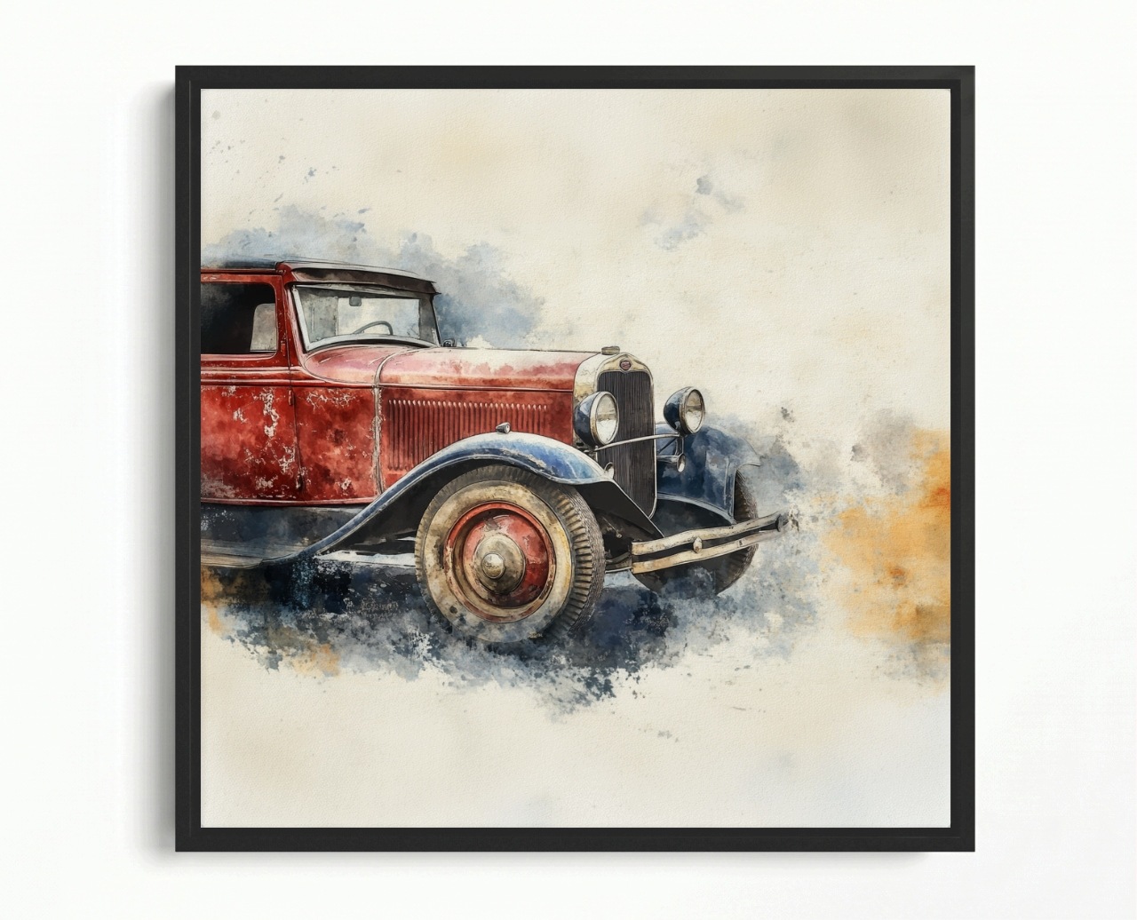 Obraz Rám American Box Auto Oldtimer Pamiatka Motorizácia 60x60