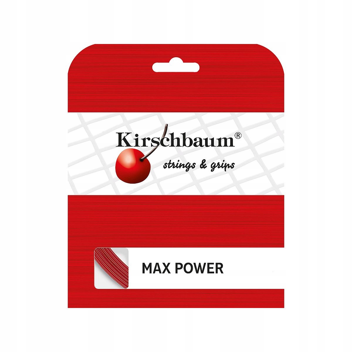 Naciąg do tenisa Kirschbaum Max Power Czerwony 1,25 mm 12 m