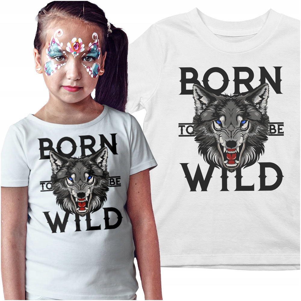 

Born to be Wild Wilk Koszulka Fitness 128