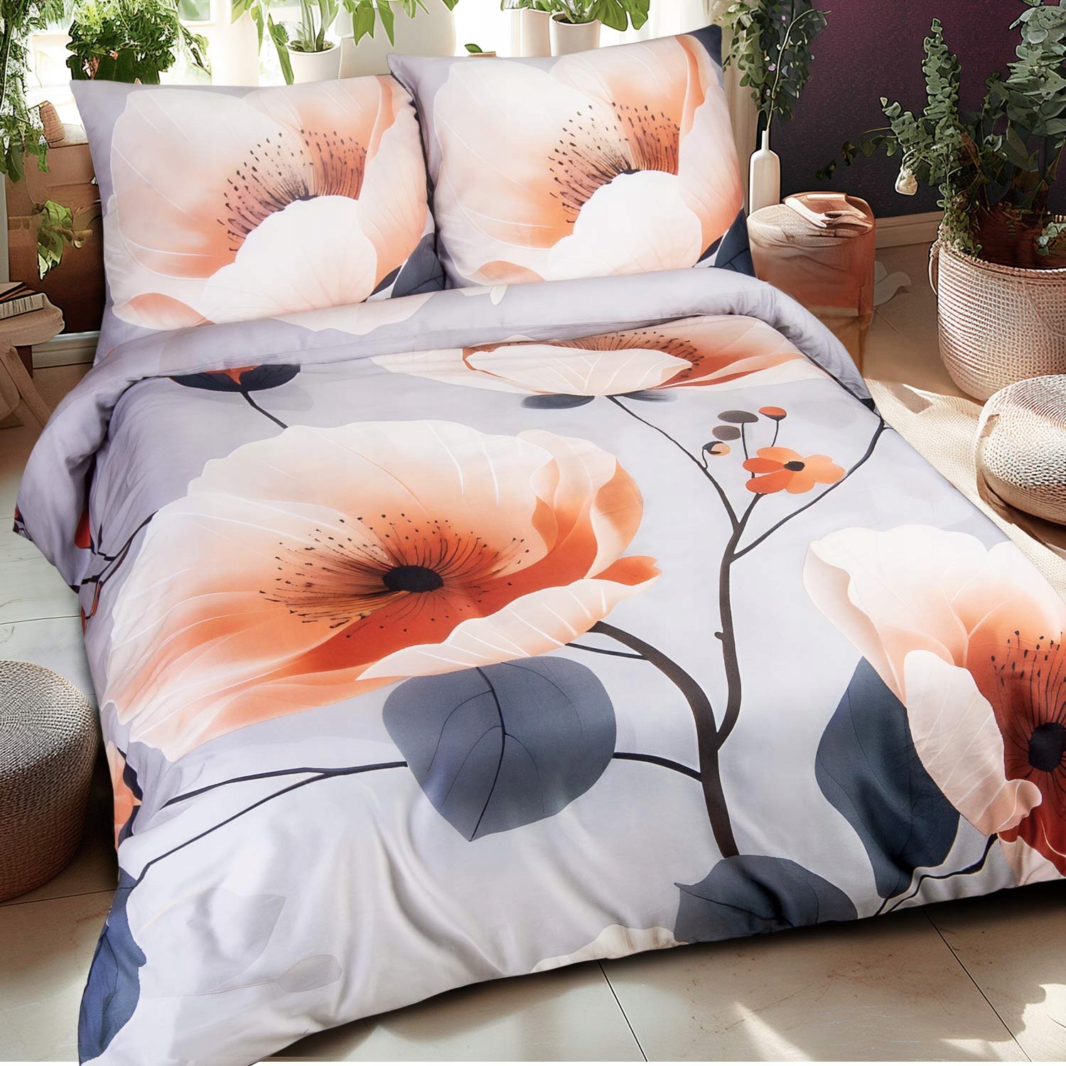 Povlečení z bavlněného saténu 12409/220x200 Satynlove Premium