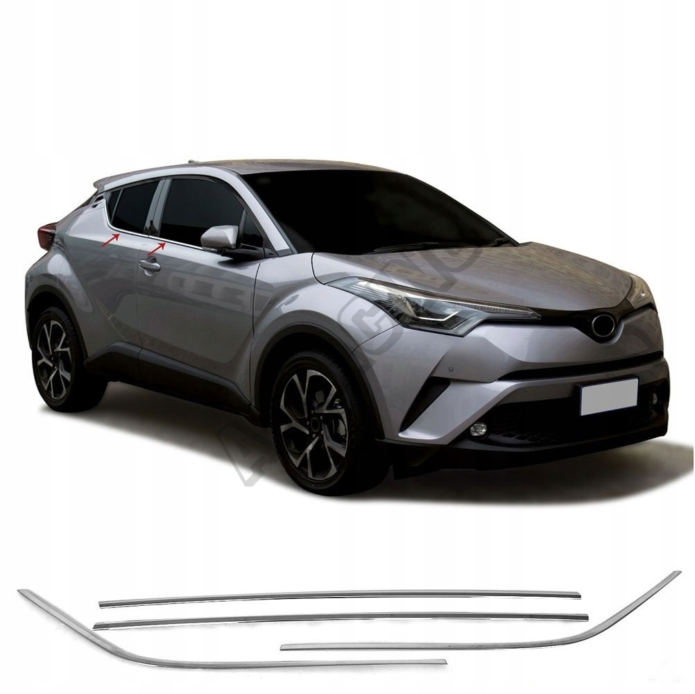 Nerez obloženie okien Toyota C-hr 2016-23