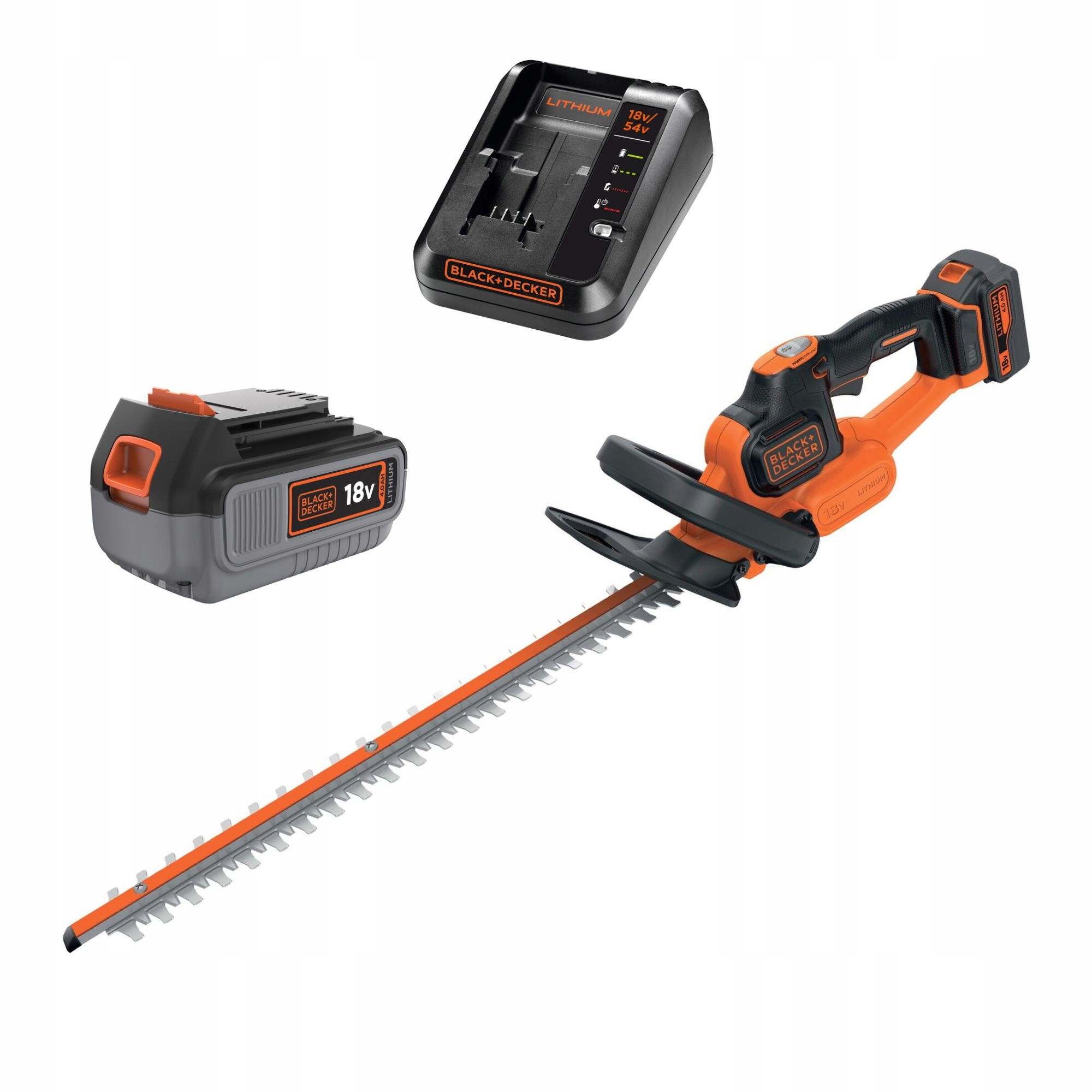 Akumulátorové nožnice na živý plot Black&Decker GTC18504PC-QW Aku nabíjačka