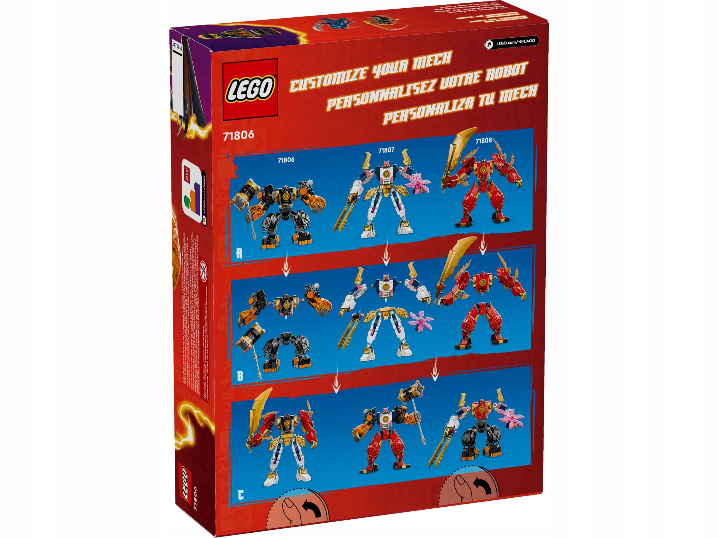 LEGO NINJAGO 71806 MECH ŻYWIOŁU ZIEMI COLE'A Marka LEGO