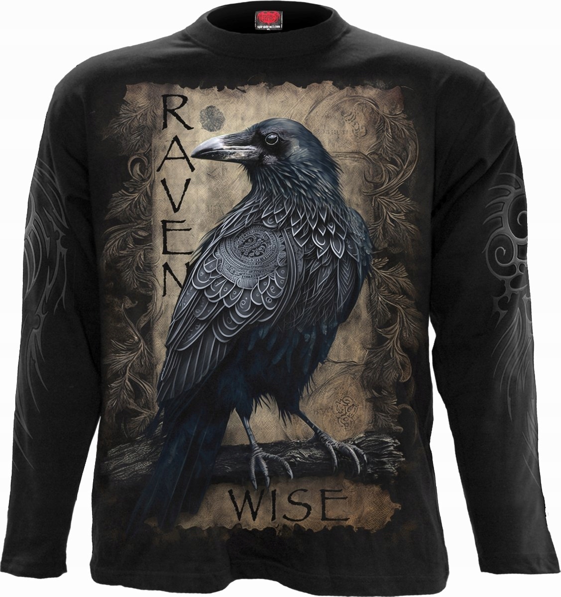 Raven Wise Tričko s dlouhým rukávem Spiral M