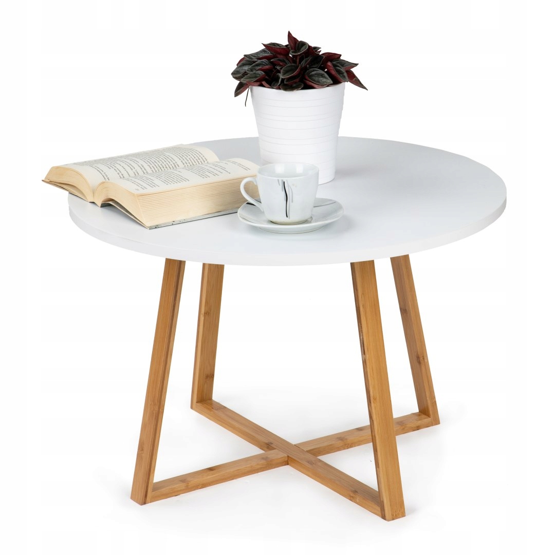 Moderní konferenční stolek ve skandinávském stylu, 60 cm, bambus ModernHome ModernHome