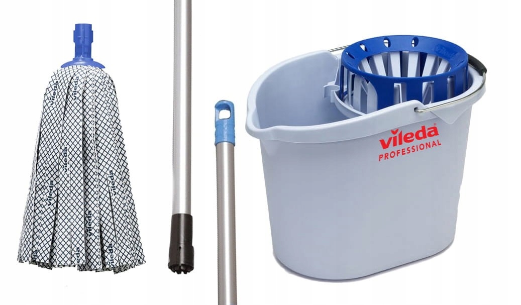 Sada Supermop kbelík &amp; odšťavňovač hůl pro SuperMop antibakteriální vložka