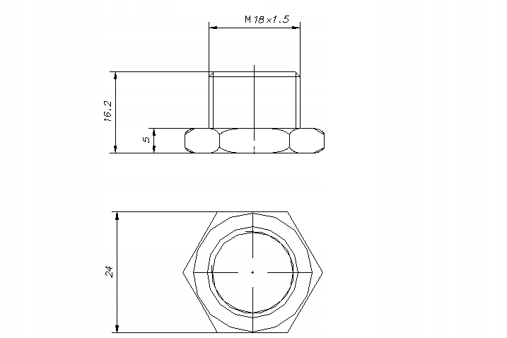 NOWA zaślepka sondy lambda, gwint, korek 370 Producent części ADITECH