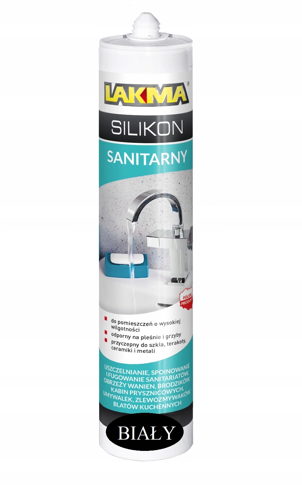 

Silikon sanitarny Lider odporny na pleśń Biały