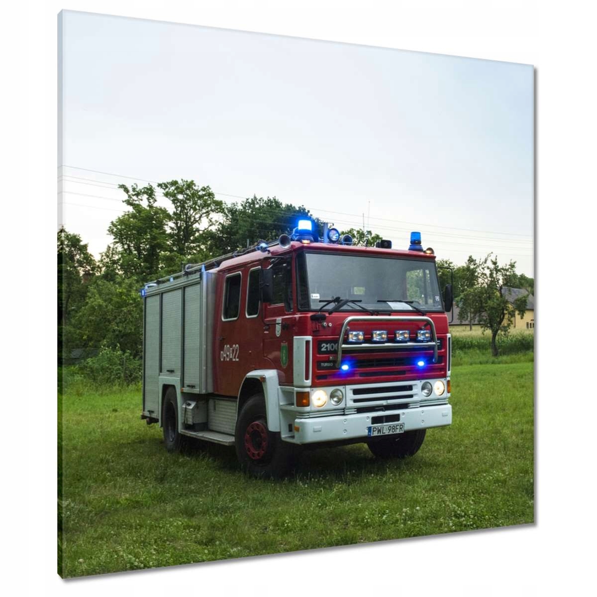 Obrazy 90x90 Hasičský vůz