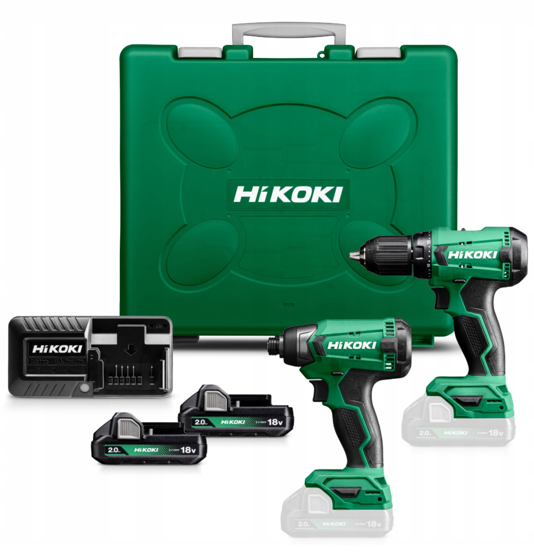 Hikoki Zestaw Wkrętarka zakrętarka Hikoki KC18DA Waz (DS18DA WH18DA)